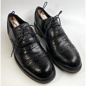 Madden Mens Dress Shoes Casual Cap Toe Oxford Black Leather Size 8.5 EUR 41